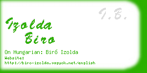 izolda biro business card